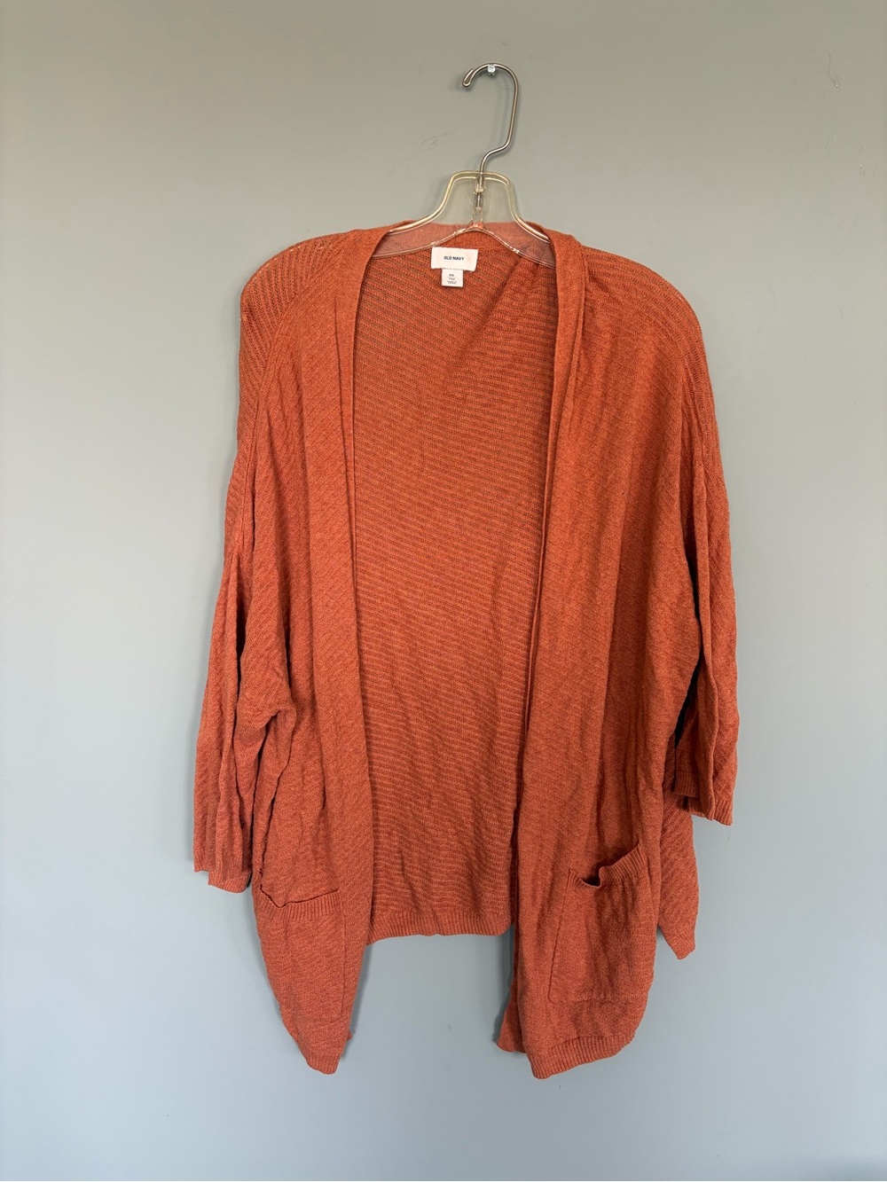 Old Navy Open-Front Rust Cardigan Sweater